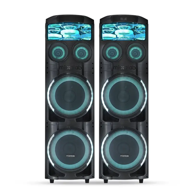 قیمت و خرید پخش کننده خانگی میکرولب مدل V400 3D مجموعه دو عددی