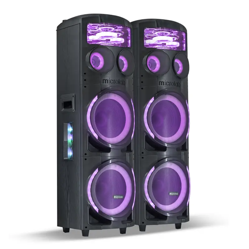 قیمت و خرید پخش کننده خانگی میکرولب مدل V400 3D مجموعه دو عددی